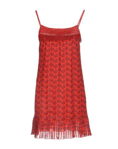 Shop Blugirl Folies Blugirl Blumarine Woman Mini Dress Red Size 8 Polyester