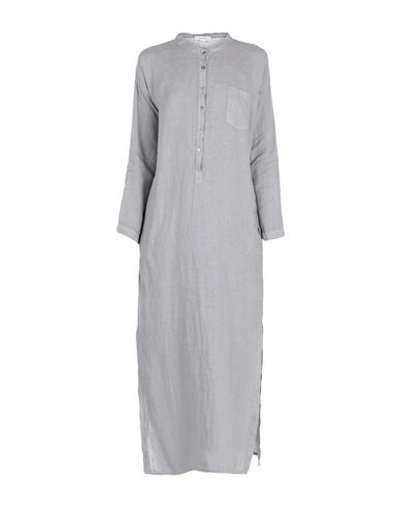 Shop Crossley Long Dress In Light Grey