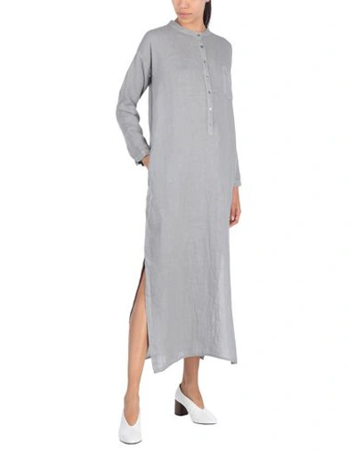 Shop Crossley Long Dress In Light Grey