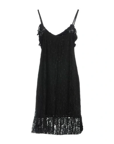 Shop Blugirl Folies Blugirl Blumarine Woman Mini Dress Black Size 4 Viscose, Polyamide