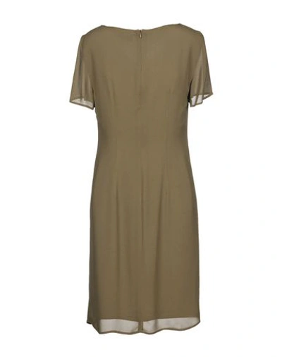 Shop Marella Short Dress In Military Green