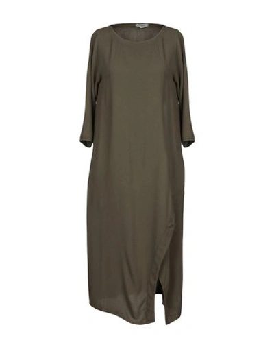 Shop Crossley Knee-length Dresses In Khaki