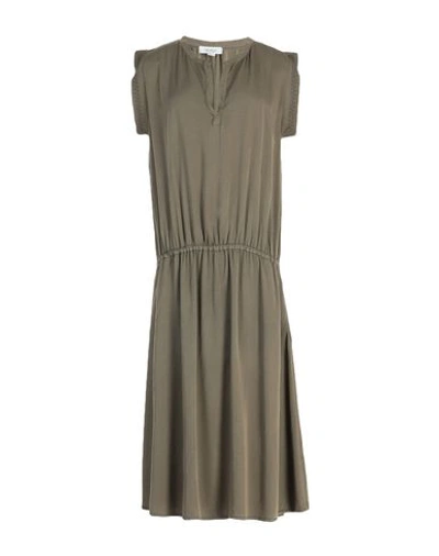 Crossley Knee-length Dress In Military Green