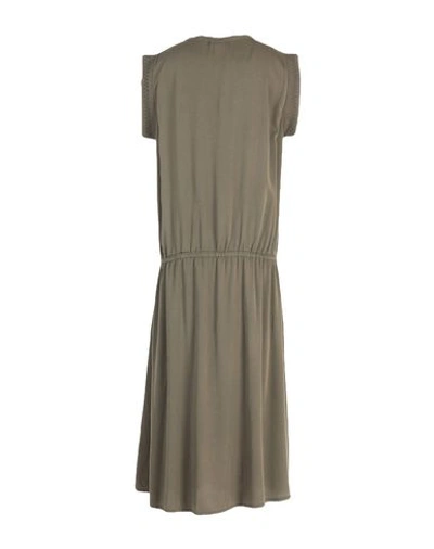 Crossley Knee-length Dress In Military Green