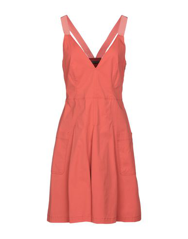 Alberta Ferretti Short Dress In Orange | ModeSens
