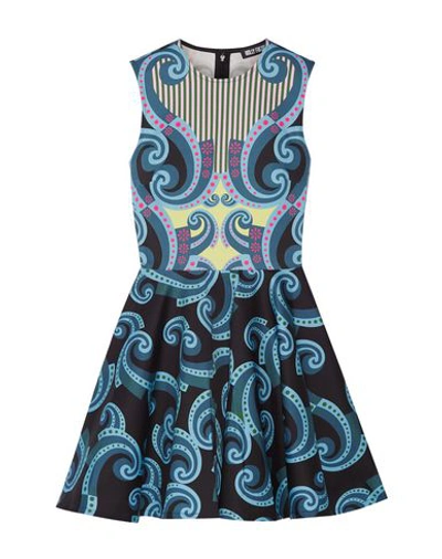 Shop Holly Fulton Short Dress In Slate Blue