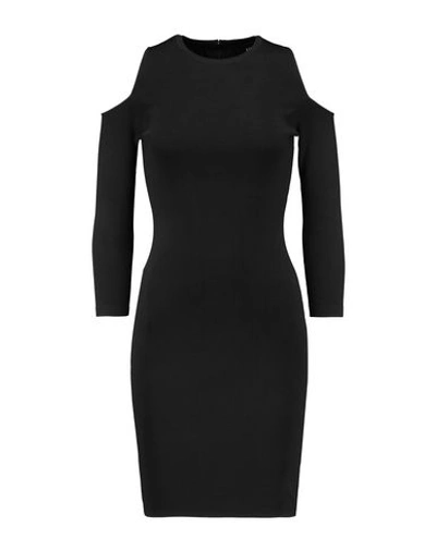 Shop Line Short Dress In Black