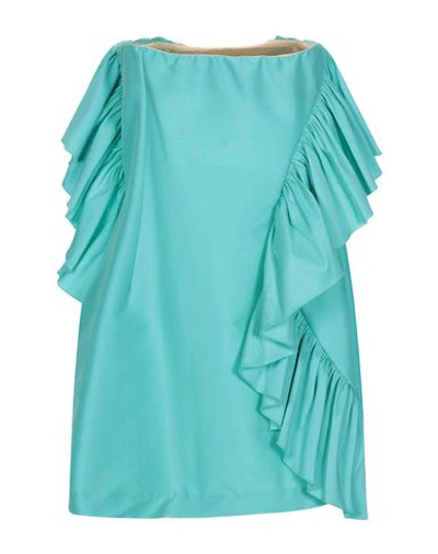 Shop Space Style Concept Short Dresses In Turquoise