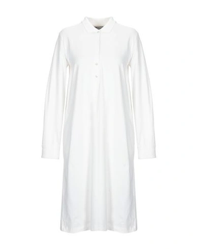 Shop K-way Knee-length Dress In White