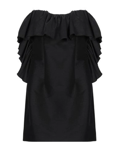 Shop Space Style Concept Simona Corsellini Woman Mini Dress Black Size 8 Polyester, Polyamide, Elastane
