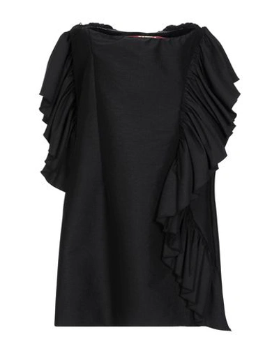Shop Space Style Concept Simona Corsellini Woman Mini Dress Black Size 8 Polyester, Polyamide, Elastane