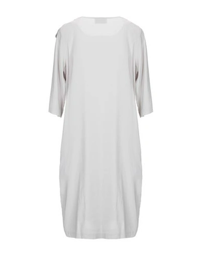 Shop European Culture Short Dresses In Light Grey