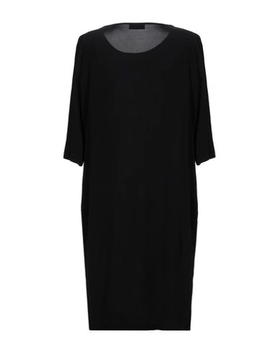 Shop European Culture Woman Midi Dress Black Size S Viscose, Elastane