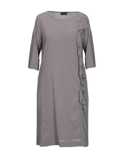 Shop European Culture Short Dresses In Grey