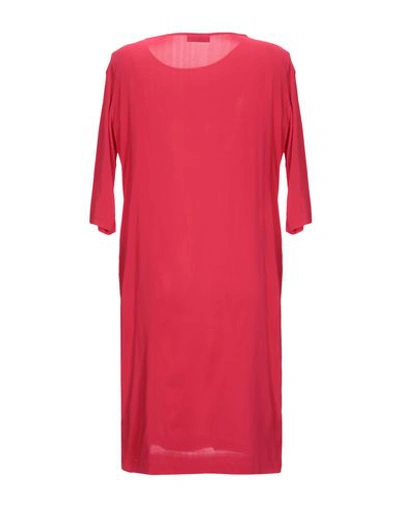 Shop European Culture Woman Midi Dress Red Size M Viscose, Elastane