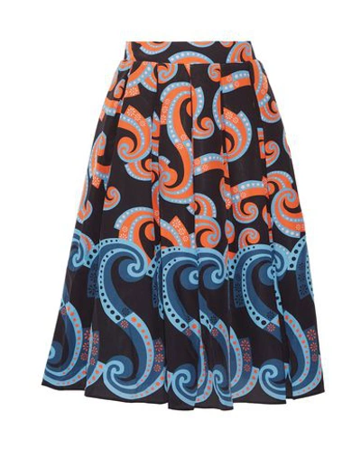 Shop Holly Fulton Knee Length Skirts In Black