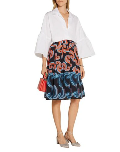 Shop Holly Fulton Knee Length Skirts In Black