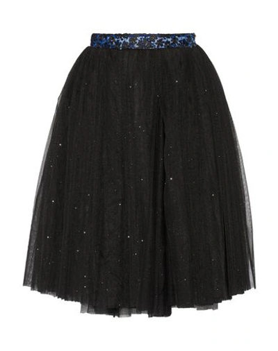 Shop Ryan Lo Knee Length Skirt In Black