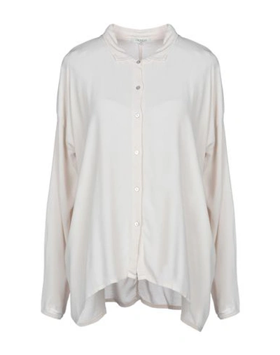 Shop Crossley Solid Color Shirts & Blouses In Beige