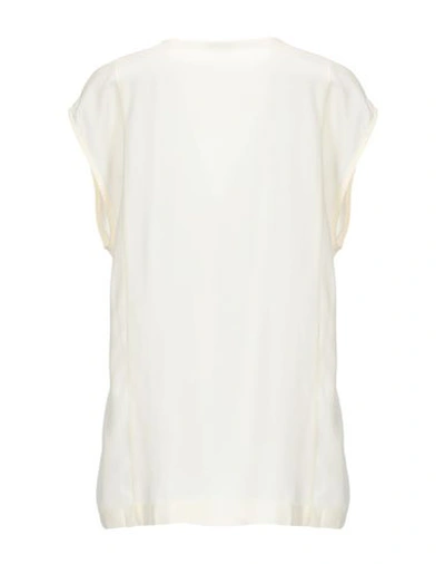 Shop Glanshirt Blouses In Ivory