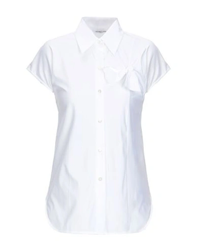 Shop Helmut Lang Solid Color Shirts & Blouses In White