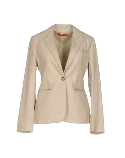 Shop Unfleur Blazer In Beige