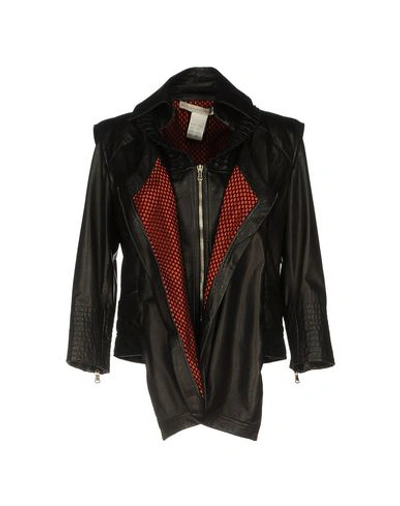 Shop Francesco Scognamiglio Biker Jacket In Black