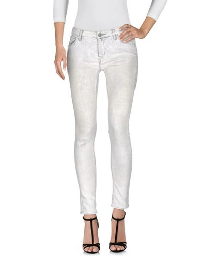 Shop Reiko Denim Pants In Light Grey