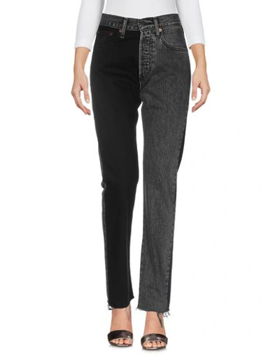 Vetements Denim Pants In Grey