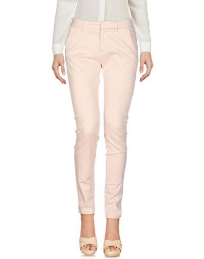 Shop Reiko Woman Pants Light Pink Size 25 Cotton, Elastane