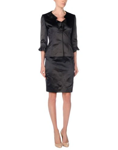 Shop Fontana Couture Suit In Steel Grey