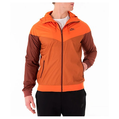 Nike Men's Sportswear Windrunner Full-zip Jacket, Orange | ModeSens