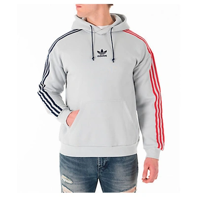 liberal sour aloud Adidas Originals Adidas Men's Originals Fleece Three-stripe Hoodie In Clear  Gray | ModeSens