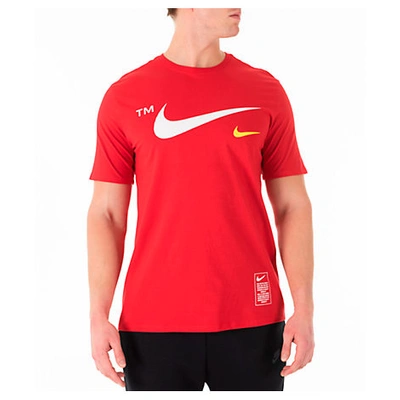 Nike Men's Sportswear Microbranding T-shirt, Red | ModeSens
