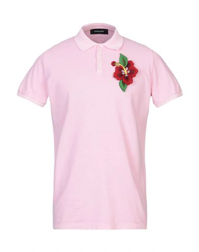 Shop Dsquared2 Polo Shirt In Pink