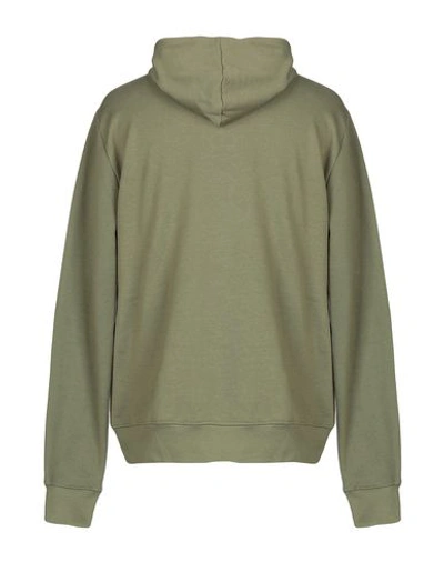 Shop Wesc Hooded Sweatshirt In Military Green