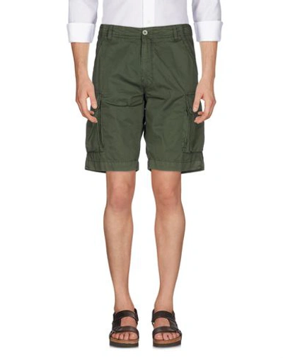 Shop Perfection Shorts & Bermuda In Military Green