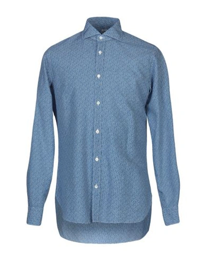 Shop Danolis Linen Shirt In Blue
