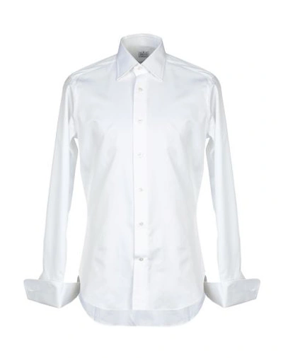 Shop Truzzi Solid Color Shirt In White