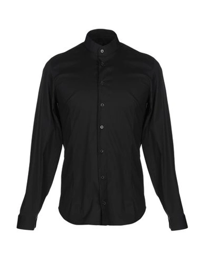 Patrizia Pepe Man Shirt Black Size 38 Cotton In Black