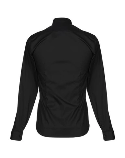 Patrizia Pepe Man Shirt Black Size 38 Cotton In Black