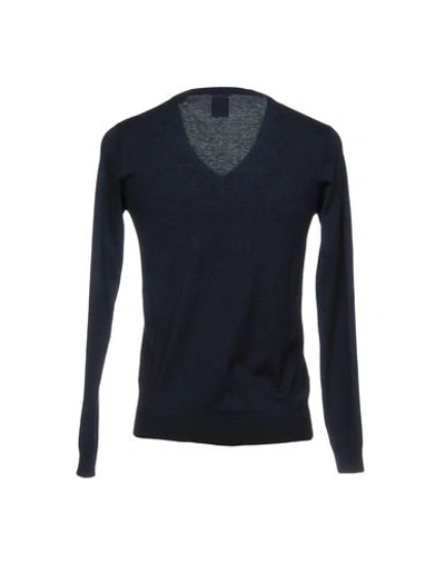 Shop Kaos Sweaters In Dark Blue