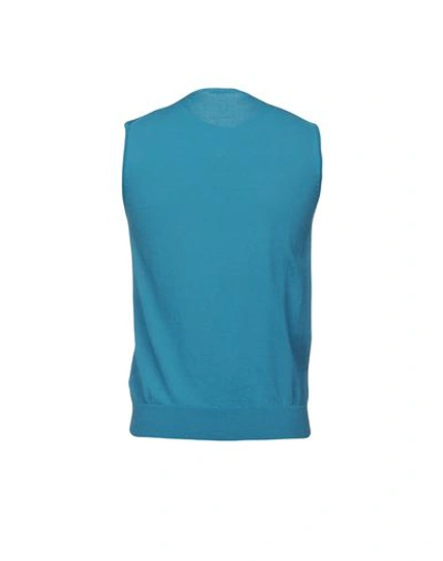 Shop Obvious Basic Sweaters In Turquoise