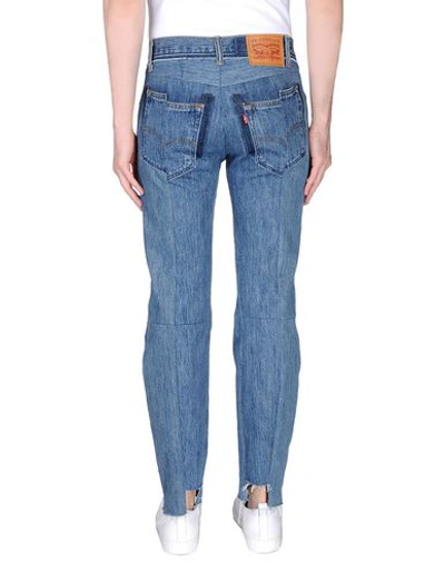 Shop Vetements Denim Pants In Blue