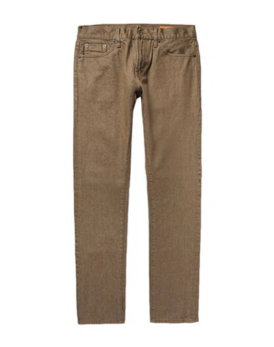 Shop Jean Shop Denim Pants In Brown