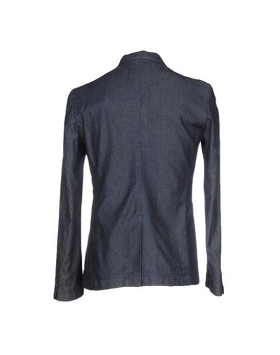 Shop Obvious Basic Suit Jackets In Dark Blue