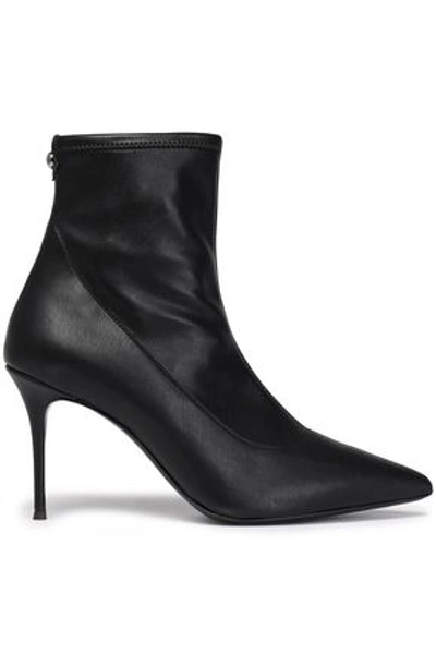 Shop Giuseppe Zanotti Woman Lucrezia Leather Sock Boots Black