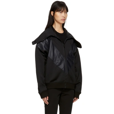 Shop Givenchy Black Oversized Zip-up Jacket In 001 Black