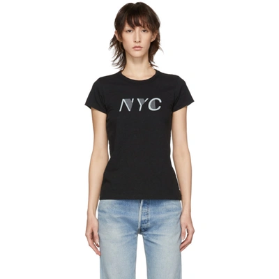 Shop Rag & Bone Rag And Bone Black Nyc T-shirt In 001 Black