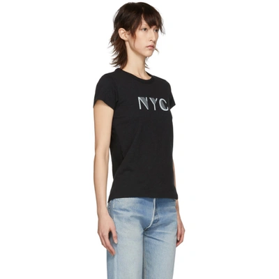 Shop Rag & Bone Rag And Bone Black Nyc T-shirt In 001 Black